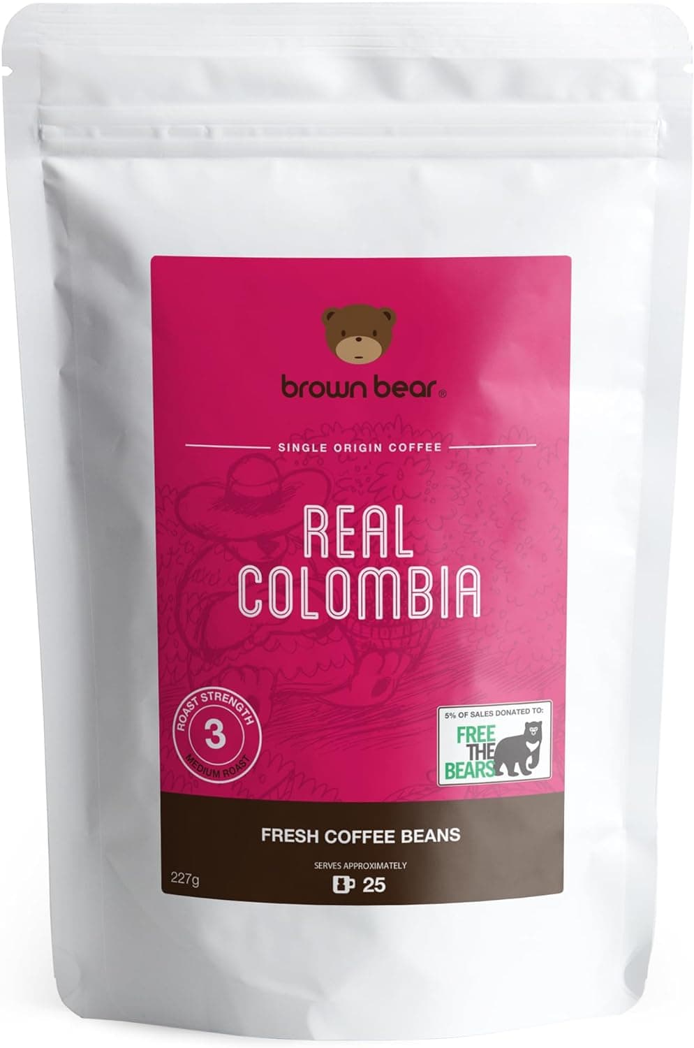 Brown Bear Real Colombian Coffee